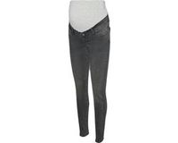 Mama Licious Slim fit zwangerschapsjeans Dark Grey Denim