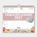 De Hobbit Hobbit - Familieplanner 2027 - A4+ (25,5 x 30 cm) - Familie kalender - Spiraalgebonden - 5 personen - met pen en stickers - Vintage Bloemen