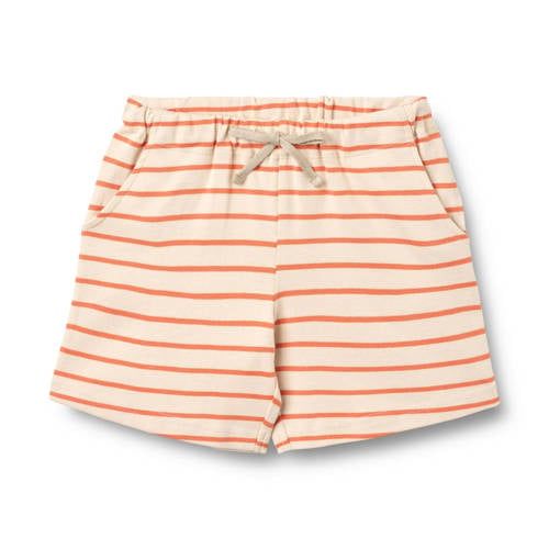 Wheat regular waist gestreepte sweatshort oranje