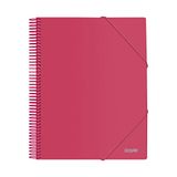 Spiraalmap DOHE Spiraalmap - 30 hoezen PP (80 mic) A4 - rood