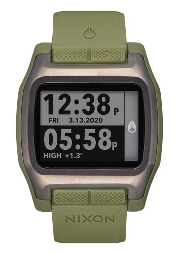 Nixon Digital Japanese Automatic Watch with Plastic Strap A1308-1085-00
