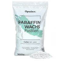 Oputec 900g paraffinewas pastilles | kaarsenwas wit | gietwas | zelf kaarsen maken | smeltpunt 55–59°C | made in Germany