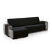 ECOMMERC3 Chaise longue-bankhoes voor linkerarm, rugleuning 280 cm, bekleding chaise longue, zwart, zacht, 100% Made in Spain