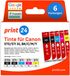 print24 Cartouches d'encre pour Canon 570/571 XL Multipack BK/BK/C/M/Y 6 pièces