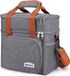 Sac isotherme - 12 litres - sac isotherme pour le transport - pliable - étanche - Gris