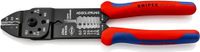 KNIPEX 97 21 215 Krimptang zwart gelakt met meer-componenten greep 230 mm