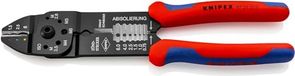 KNIPEX 97 21 215 Krimptang zwart gelakt met meer-componenten greep 230 mm