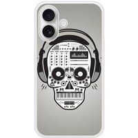 Apple iPhone 16 Versterkt Hard Hoesje - Skull Music