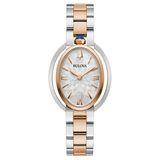 Bulova 98L322 Dames Polshorloge Kwarts Wit Multi Staal