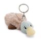 63062 Sleutelhanger eend, 10 cm, bruin
