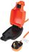 PRO ELEC PEL01010 netverlengsnoer met 1-gangscontactdoos voor buiten, IP54, 15m, oranje