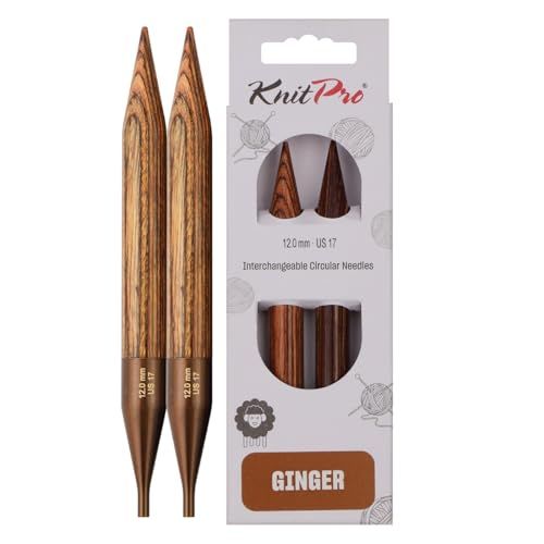 KnitPro Gember Verwisselbare Rondbreinaalden 4" (10cm) | 12.00mm