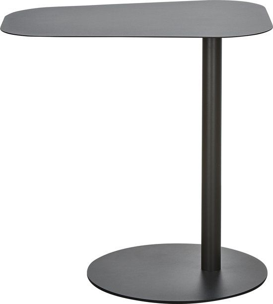 WOOOD Bijzettafel Lia - Zwart - Industrieel - Metaal - 50x50x38