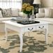 Maison Exclusive - Table basse avec 4 tiroirs, blanc