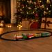 Merkloos / Sans marque Koopman International Kersttrein rijdend - op batterijen - locomotief - wagonnetjes - rails - kerstversiering