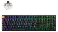 Keychron J5 QMK Draadloos Mechanisch Toetsenbord, RGB, Hot-Swap, 100% toetsenbord met numeriek keypad - Keychron Super Brown, Zwart