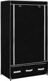 vidaXL Kledingkast 87x49x159 cm stof zwart