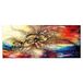 Homemania Wandfoto, abstract, voor woonkamer, slaapkamer, meerkleurig, 70 x 3 x 100 cm, HM20KNV70 x 100 – 179, polyester, hout