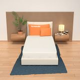 miasuite i sogni italiani Matras voor eenpersoonsbed, 80 x 195 cm, hoogte 21 cm, waterschuim en aloë vera, vormvast, medisch apparaat, model: Plus