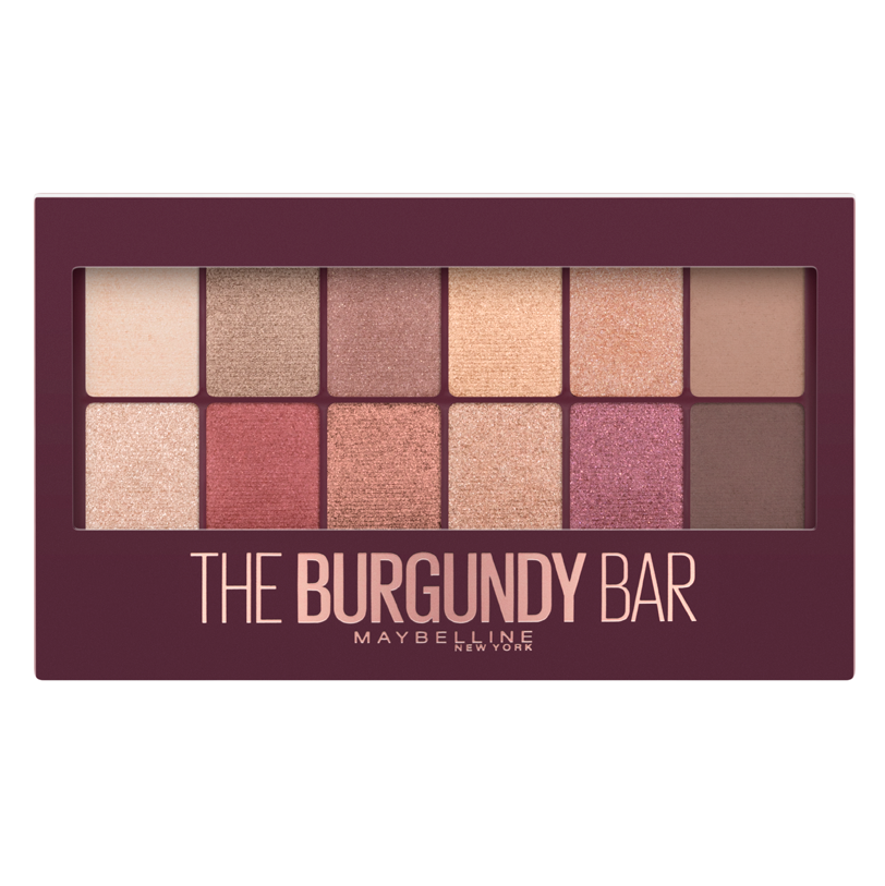 Maybelline The Burgundy Bar - Limited Edition Eyeshadow and Highlighter Palette - 9.6 gr.