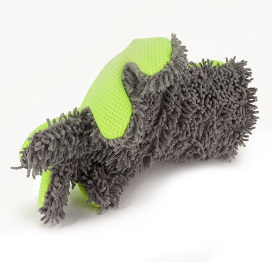 AutoStyle Dubbelzijdige Auto-Washandschoen - Grijs/Groen