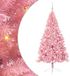 vidaXL - Plastique - Pré-éclairé - Sapin de Noël - avec - 300 - LED - Rose - 180 - cm - PVC