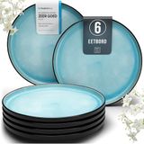 PURE LIVING INTERIOR DESIGN Pure Living Ibiza set van 6 grote aardewerk borden
