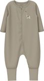 NAME IT Baby Pyjama NBNNIGHTSUIT 2P ZIP FF ANIMAL NOOS Unisex Lange mouw Effen Jet Stream Katoen Maat 74