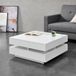 en.casa Salontafel Annaba vierkant 75x75x35,5 cm wit