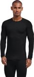FALKE Wool-Tech Light Heren Top van onderlaag, lange mouw, ronde hals, effen, zwart, maat XXL