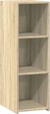 vidaXL Dressoir 30x41x93 cm bewerkt hout sonoma eikenkleurig