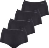 sloggi Maxislip Pure Comfort Maxi Zwart Dames 4 Stuks