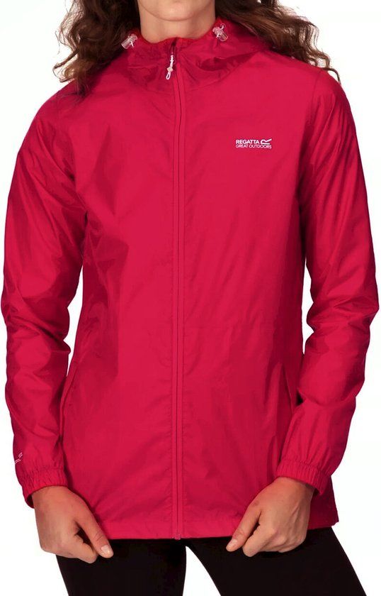 Regatta Pack It III Women's Waterproof Rain Jacket - Pink - Size 36