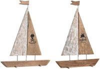 DKD Home Decor Decoratieve figuren Bruin Aluminium (2 Stuks)