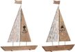 DKD Home Decor Decoratieve figuren Bruin Aluminium (2 Stuks)