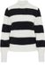 WE Fashion pull rayé Femme Noir XXL