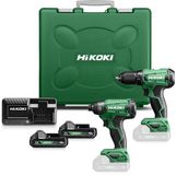 HiKOKI KC18DAWAZ 2-Delige Combiset 18V - Accuboormachine & Accuslagschroevendraaier - 2000 mAh
