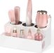 Merkloos NIUBEE Föhn houder, witte acryl haargereedschap en styling organizer
