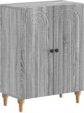 vidaXL - Badkamer - Opbergkast - ALKMAAR - Grijs - Sonoma - 59,5 x 31 x 80 cm