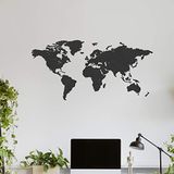 Houten Creative Use of Technology Houten wereldkaart - Zwart - Large (135 x 65 cm)