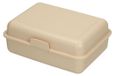 Pausen-Box Boîte à lunch en plastique biologique - boîte à pain robuste avec fermeture à clic, adaptée aux enfants et aux adultes - couleur : abricot