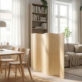 Homestyle4u Paravent - 145x250 cm - Naturel - Bambou