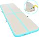 Syfax Gymnastiekmat met pomp opblaasbaar 600x100x10 cm PVC groen