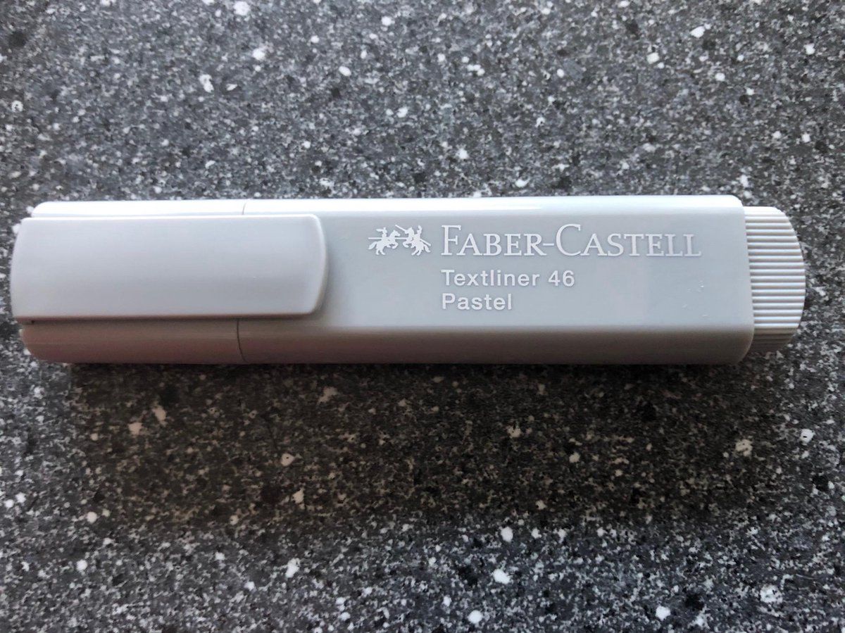 Faber-Castell Tekstmarker Faber-Castel 1546 Pastel zijde grijs FC-154634
