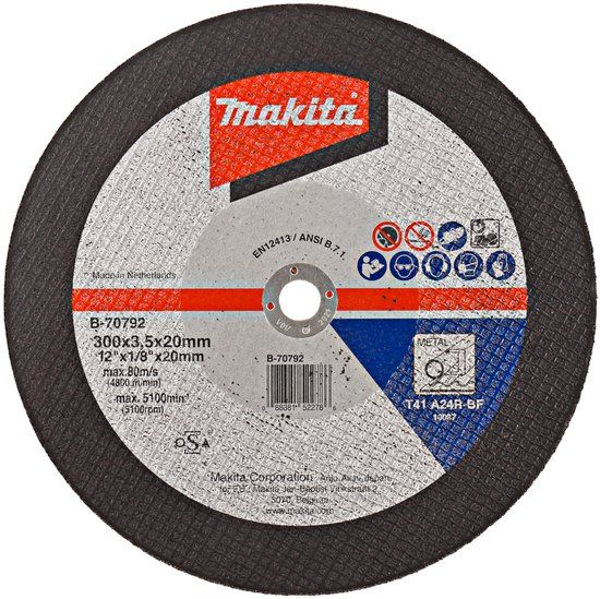 Makita B-70792 Doorslijpschijf 300x20mm staal