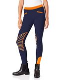 HKM Rijlegging Starlight Silicoonknievlak donkerblauw/oranje 98/104