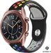 Strap-it Samsung Galaxy Watch 3 sport band 41mm - zwart/kleurrijk