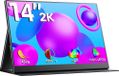 StarTech Draagbaar scherm Externe monitor 35,6 cm QHD (2560×1440) 3:2 IPS AMD FreeSync 60 Hz Mat oppervlak HDMI EU-stekker ingebouwde luidsprekers