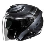 HJC F31 Naby Zwart Grijs Jethelm - Helm