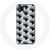 Maniacase Etui voor Xiaomi Redmi 9C Zwarte harten